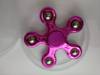 Fidget Spinner Steel Balls Plastic Five Leaves 1 minute Μetalic Pink color (OEM)